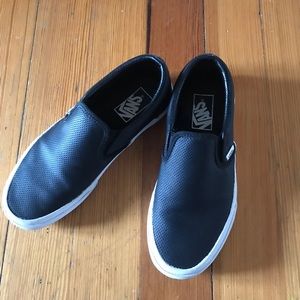 Perf leather slip-on